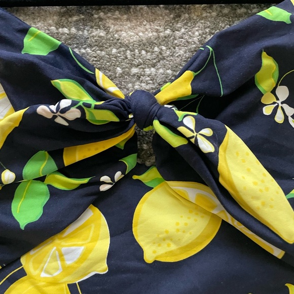 Trina Turk Lemon Love One Piece Swimsuit Size 6 - Picture 6 of 9